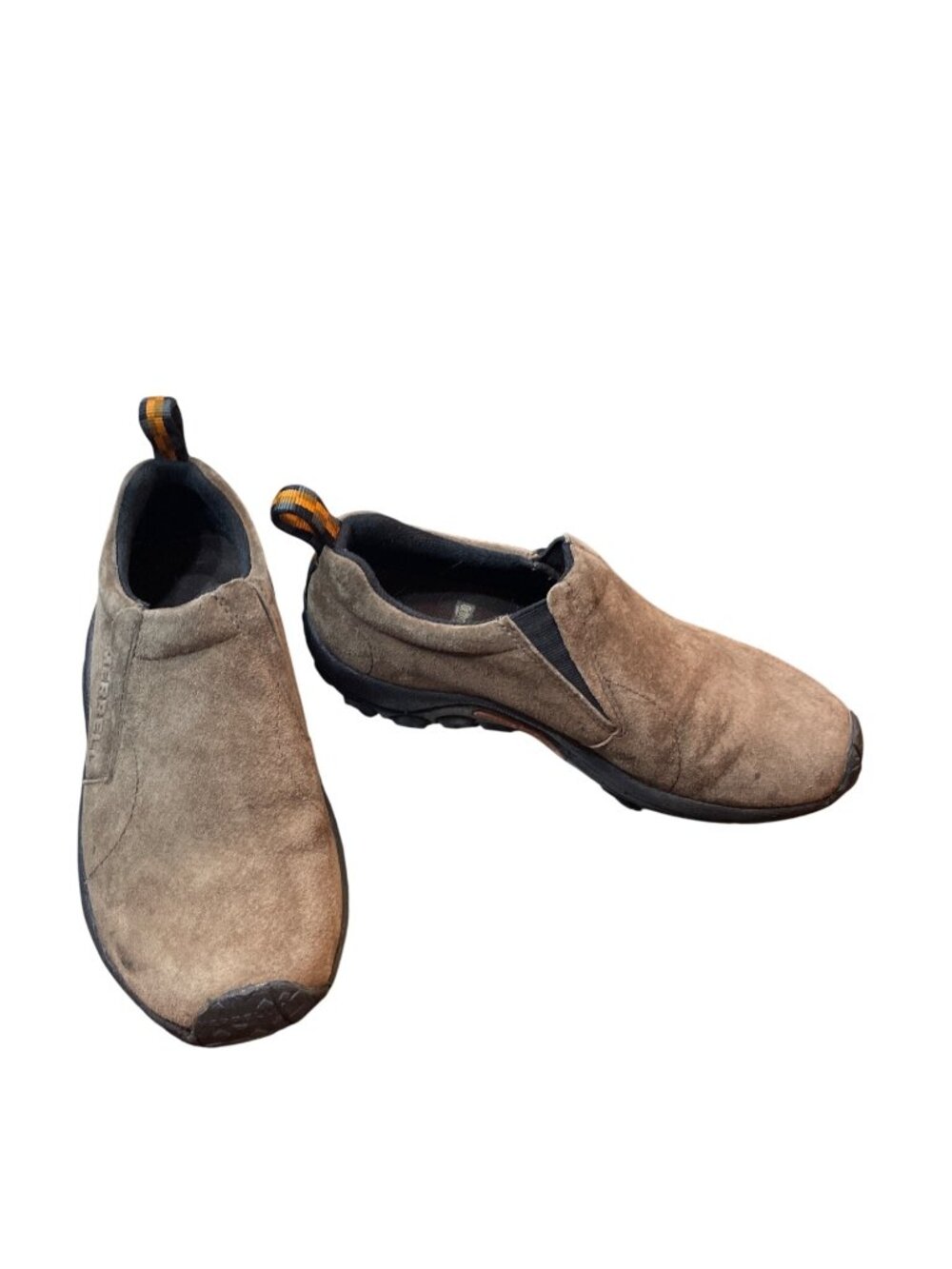 Merrell Dual Density wms brown leather gun slip on mocs shoes sz 7.5 SKU 10-330